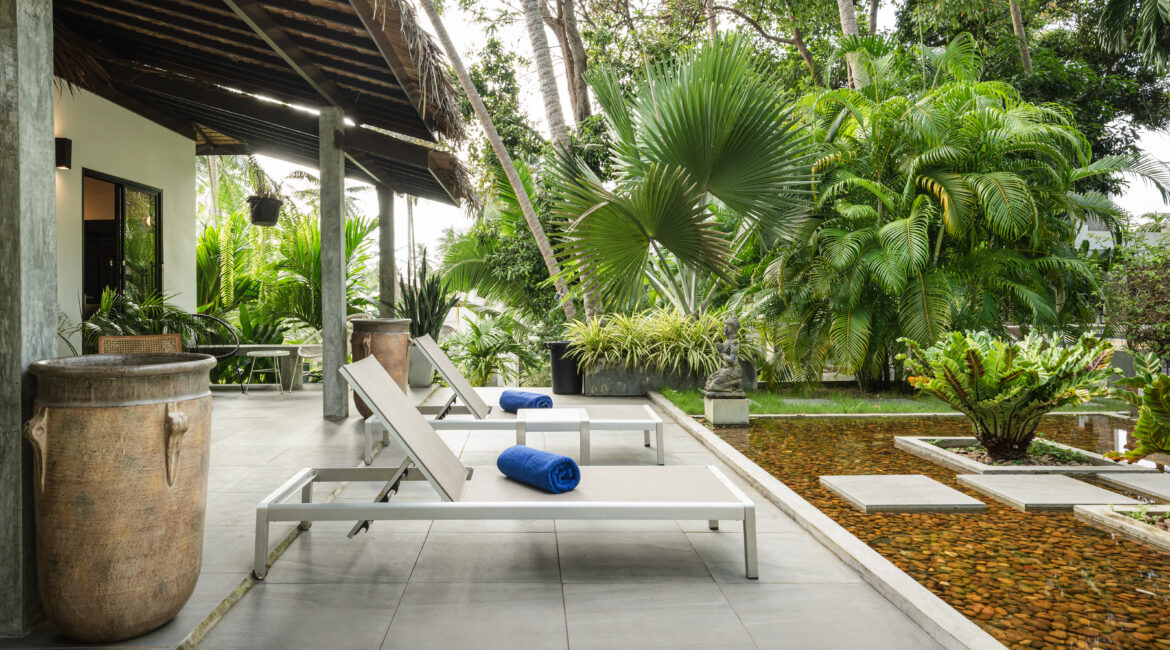 Private Sunbathing area