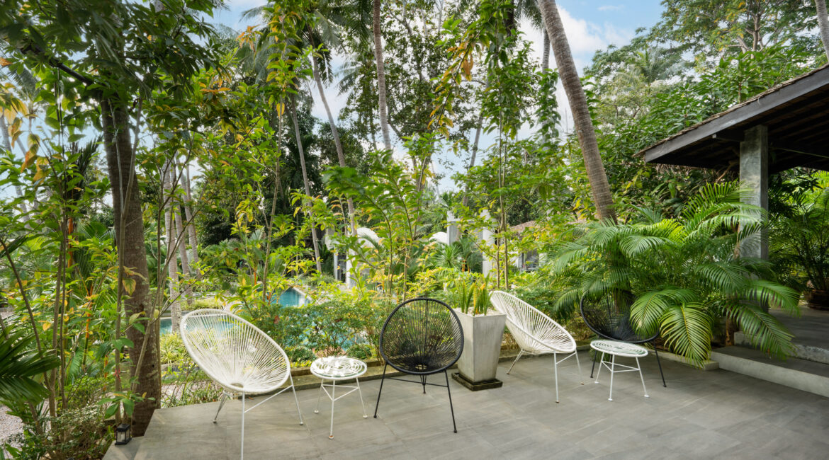 Shared kitchen terrace